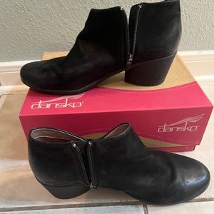 Black Dansko booties size 10